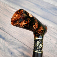 Load image into Gallery viewer, Cane Walking Stick Burl Hybrid Acryl Wood Reed Wooden Walking Cane Sticks Walking Sticks Handcrafted Handmade Cane Exclusive S39