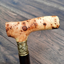 Load image into Gallery viewer, Cane Walking Stick Burl Hybrid Acryl Wood Reed Wooden Walking Cane Sticks Walking Sticks Handcrafted Handmade Cane Exclusive S40