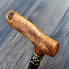 Load image into Gallery viewer, Cane Walking Stick Burl Hybrid Acryl Wood Reed Wooden Walking Cane Sticks Walking Sticks Handcrafted Handmade Cane Exclusive S41