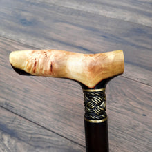 Load image into Gallery viewer, Cane Walking Stick Burl Hybrid Acryl Wood Reed Wooden Walking Cane Sticks Walking Sticks Handcrafted Handmade Cane Exclusive S43