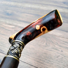 Load image into Gallery viewer, Cane Walking Stick Burl Hybrid Acryl Wood Reed Wooden Walking Cane Sticks Walking Sticks Handcrafted Handmade Cane Exclusive S43