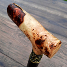 Load image into Gallery viewer, Cane Walking Stick Burl Hybrid Acryl Wood Reed Wooden Walking Cane Sticks Walking Sticks Handcrafted Handmade Cane Exclusive S44