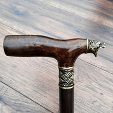Load image into Gallery viewer, Cane Walking Stick Burl Hybrid Acryl Wood Reed Wooden Walking Cane Sticks Walking Sticks Handcrafted Handmade Cane Exclusive S45