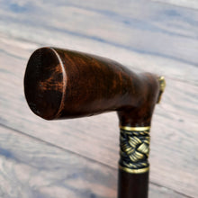 Load image into Gallery viewer, Cane Walking Stick Burl Hybrid Acryl Wood Reed Wooden Walking Cane Sticks Walking Sticks Handcrafted Handmade Cane Exclusive S45