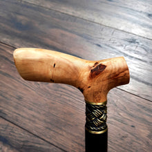 Load image into Gallery viewer, Cane Walking Stick Burl Hybrid Acryl Wood Reed Wooden Walking Cane Sticks Walking Sticks Handcrafted Handmade Cane Exclusive S48