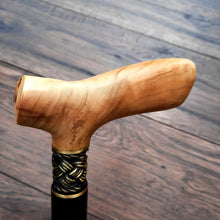 Load image into Gallery viewer, Cane Walking Stick Burl Hybrid Acryl Wood Reed Wooden Walking Cane Sticks Walking Sticks Handcrafted Handmade Cane Exclusive S48