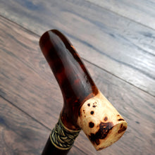 Load image into Gallery viewer, Cane Walking Stick Burl Hybrid Acryl Wood Reed Wooden Walking Cane Sticks Walking Sticks Handcrafted Handmade Cane Exclusive S51