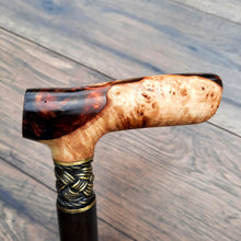 Load image into Gallery viewer, Cane Walking Stick Burl Hybrid Acryl Wood Reed Wooden Walking Cane Sticks Walking Sticks Handcrafted Handmade Cane Exclusive S52