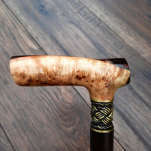 Load image into Gallery viewer, Cane Walking Stick Burl Hybrid Acryl Wood Reed Wooden Walking Cane Sticks Walking Sticks Handcrafted Handmade Cane Exclusive S52
