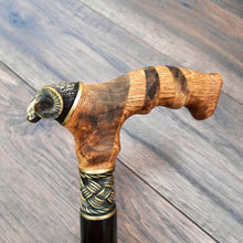 Load image into Gallery viewer, Cane Walking Stick Burl Hybrid Acryl Wood Reed Wooden Walking Cane Sticks Walking Sticks Handcrafted Handmade Cane Exclusive S53