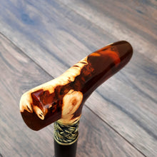 Load image into Gallery viewer, Cane Walking Stick Burl Hybrid Acryl Wood Reed Wooden Walking Cane Sticks Walking Sticks Handcrafted Handmade Cane Exclusive S54
