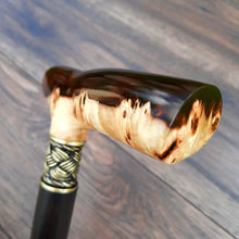 Load image into Gallery viewer, Cane Walking Stick Burl Hybrid Acryl Wood Reed Wooden Walking Cane Sticks Walking Sticks Handcrafted Handmade Cane Exclusive S55