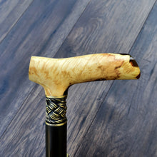 Load image into Gallery viewer, Copy of Cane Walking Stick Burl Hybrid Acryl Wood Reed Wooden Walking Cane Sticks Walking Sticks Handcrafted Handmade Cane Exclusive S57
