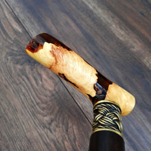 Load image into Gallery viewer, Copy of Cane Walking Stick Burl Hybrid Acryl Wood Reed Wooden Walking Cane Sticks Walking Sticks Handcrafted Handmade Cane Exclusive S57