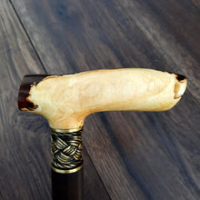 Load image into Gallery viewer, Copy of Copy of Cane Walking Stick Burl Hybrid Acryl Wood Reed Wooden Walking Cane Sticks Walking Sticks Handcrafted Handmade Cane Exclusive S58