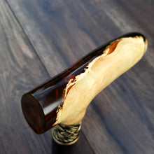 Load image into Gallery viewer, Copy of Copy of Cane Walking Stick Burl Hybrid Acryl Wood Reed Wooden Walking Cane Sticks Walking Sticks Handcrafted Handmade Cane Exclusive S58