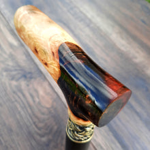 Load image into Gallery viewer, Copy of Copy of Copy of Cane Walking Stick Burl Hybrid Acryl Wood Reed Wooden Walking Cane Sticks Walking Sticks Handcrafted Handmade Cane Exclusive S59