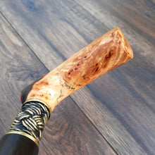 Load image into Gallery viewer, Copy of Copy of Copy of Cane Walking Stick Burl Hybrid Acryl Wood Reed Wooden Walking Cane Sticks Walking Sticks Handcrafted Handmade Cane Exclusive S59
