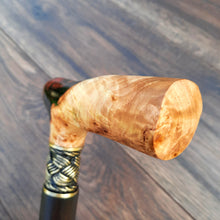 Load image into Gallery viewer, Copy of Copy of Copy of Cane Walking Stick Burl Hybrid Acryl Wood Reed Wooden Walking Cane Sticks Walking Sticks Handcrafted Handmade Cane Exclusive S59