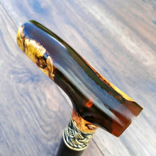 Load image into Gallery viewer, Copy of Copy of Copy of Copy of Copy of Cane Walking Stick Burl Hybrid Acryl Wood Reed Wooden Walking Cane Sticks Walking Sticks Handcrafted Handmade Cane Exclusive S61
