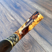 Load image into Gallery viewer, Copy of Copy of Copy of Copy of Copy of Cane Walking Stick Burl Hybrid Acryl Wood Reed Wooden Walking Cane Sticks Walking Sticks Handcrafted Handmade Cane Exclusive S61