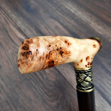 Load image into Gallery viewer, Copy of Copy of Copy of Copy of Copy of Copy of Cane Walking Stick Burl Hybrid Acryl Wood Reed Wooden Walking Cane Sticks Walking Sticks Handcrafted Handmade Cane Exclusive S62