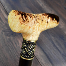 Load image into Gallery viewer, Copy of Copy of Copy of Copy of Copy of Copy of Copy of Cane Walking Stick Burl Hybrid Acryl Wood Reed Wooden Walking Cane Sticks Walking Sticks Handcrafted Handmade Cane Exclusive S63