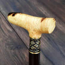 Load image into Gallery viewer, Copy of Copy of Copy of Copy of Copy of Copy of Copy of Cane Walking Stick Burl Hybrid Acryl Wood Reed Wooden Walking Cane Sticks Walking Sticks Handcrafted Handmade Cane Exclusive S63