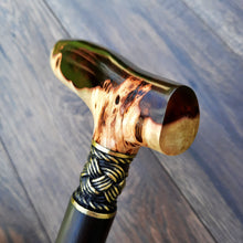 Load image into Gallery viewer, Copy of Copy of Copy of Copy of Copy of Copy of Copy of Copy of Cane Walking Stick Burl Hybrid Acryl Wood Reed Wooden Walking Cane Sticks Walking Sticks Handcrafted Handmade Cane Exclusive S64