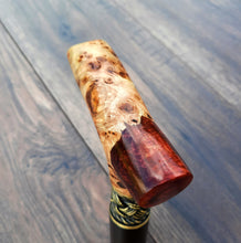 Load image into Gallery viewer, Copy of Copy of Copy of Copy of Copy of Copy of Copy of Copy of Copy of Copy of Copy of Cane Walking Stick Burl Hybrid Acryl Wood Reed Wooden Walking Cane Sticks Walking Sticks Handcrafted Handmade Cane Exclusive S67