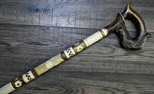 Load image into Gallery viewer, Canes Walking Sticks Cane Stick Wooden Handmade Carving (Horse White)