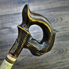 Load image into Gallery viewer, Canes Walking Sticks Cane Stick Wooden Handmade Carving (Horse White)