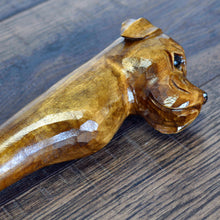 Load image into Gallery viewer, Gift Cane Walking Stick Canes Sticks Reed Staff Wood Wooden Hand-Carved Carving Handmade Cane Accessories ( Bulldog )