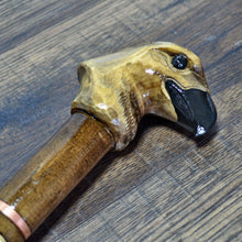 Load image into Gallery viewer, Gift Cane Walking Stick Canes Sticks Reed Staff Wood Wooden Hand-Carved Carving Handmade Cane Accessories ( Eagle Head Grey )