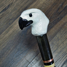 Load image into Gallery viewer, Gift Cane Walking Stick Canes Sticks Reed Staff Wood Wooden Hand-Carved Carving Handmade Cane Accessories ( Eagle Head White )