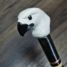 Load image into Gallery viewer, Gift Cane Walking Stick Canes Sticks Reed Staff Wood Wooden Hand-Carved Carving Handmade Cane Accessories ( Eagle Head White )
