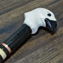 Load image into Gallery viewer, Gift Cane Walking Stick Canes Sticks Reed Staff Wood Wooden Hand-Carved Carving Handmade Cane Accessories ( Eagle Head White )