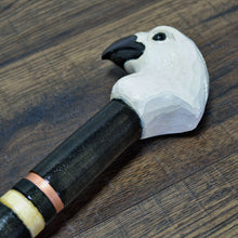 Load image into Gallery viewer, Gift Cane Walking Stick Canes Sticks Reed Staff Wood Wooden Hand-Carved Carving Handmade Cane Accessories ( Eagle Head White )
