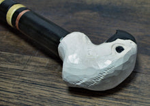 Load image into Gallery viewer, Gift Cane Walking Stick Canes Sticks Reed Staff Wood Wooden Hand-Carved Carving Handmade Cane Accessories ( Eagle Head White )