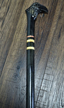 Load image into Gallery viewer, Gift Cane Walking Stick Canes Sticks Reed Staff Wood Wooden Hand-Carved Carving Handmade Cane Accessories ( Raven )