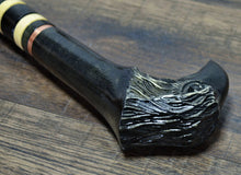 Load image into Gallery viewer, Gift Cane Walking Stick Canes Sticks Reed Staff Wood Wooden Hand-Carved Carving Handmade Cane Accessories ( Raven )