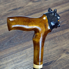 Load image into Gallery viewer, Gift Cane Walking Stick Canes Sticks Reed Staff Wood Wooden Hand-Carved Carving Handmade Cane Accessories ( Panther new )