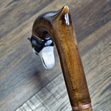 Load image into Gallery viewer, Gift Cane Walking Stick Canes Sticks Reed Staff Wood Wooden Hand-Carved Carving Handmade Cane Accessories ( Husky )