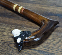 Load image into Gallery viewer, Gift Cane Walking Stick Canes Sticks Reed Staff Wood Wooden Hand-Carved Carving Handmade Cane Accessories ( Husky )