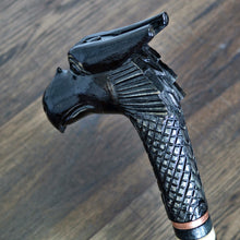 Load image into Gallery viewer, Gift Cane Walking Stick Canes Sticks Reed Staff Wood Wooden Hand-Carved Carving Handmade Cane Accessories ( Dragon new black )