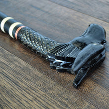 Load image into Gallery viewer, Gift Cane Walking Stick Canes Sticks Reed Staff Wood Wooden Hand-Carved Carving Handmade Cane Accessories ( Dragon new black )