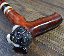 Load image into Gallery viewer, Gift Cane Walking Stick Canes Sticks Reed Staff Wood Wooden Hand-Carved Carving Handmade Cane Accessories ( Cat )