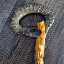 Load image into Gallery viewer, Gift Cane Walking Stick Canes Sticks Reed Staff Wood Wooden Hand-Carved Carving Handmade Cane Accessories ( Snake )