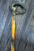 Load image into Gallery viewer, Gift Cane Walking Stick Canes Sticks Reed Staff Wood Wooden Hand-Carved Carving Handmade Cane Accessories ( Snake )