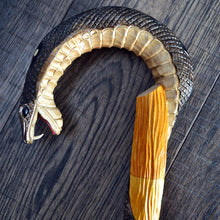 Load image into Gallery viewer, Gift Cane Walking Stick Canes Sticks Reed Staff Wood Wooden Hand-Carved Carving Handmade Cane Accessories ( Cobra )